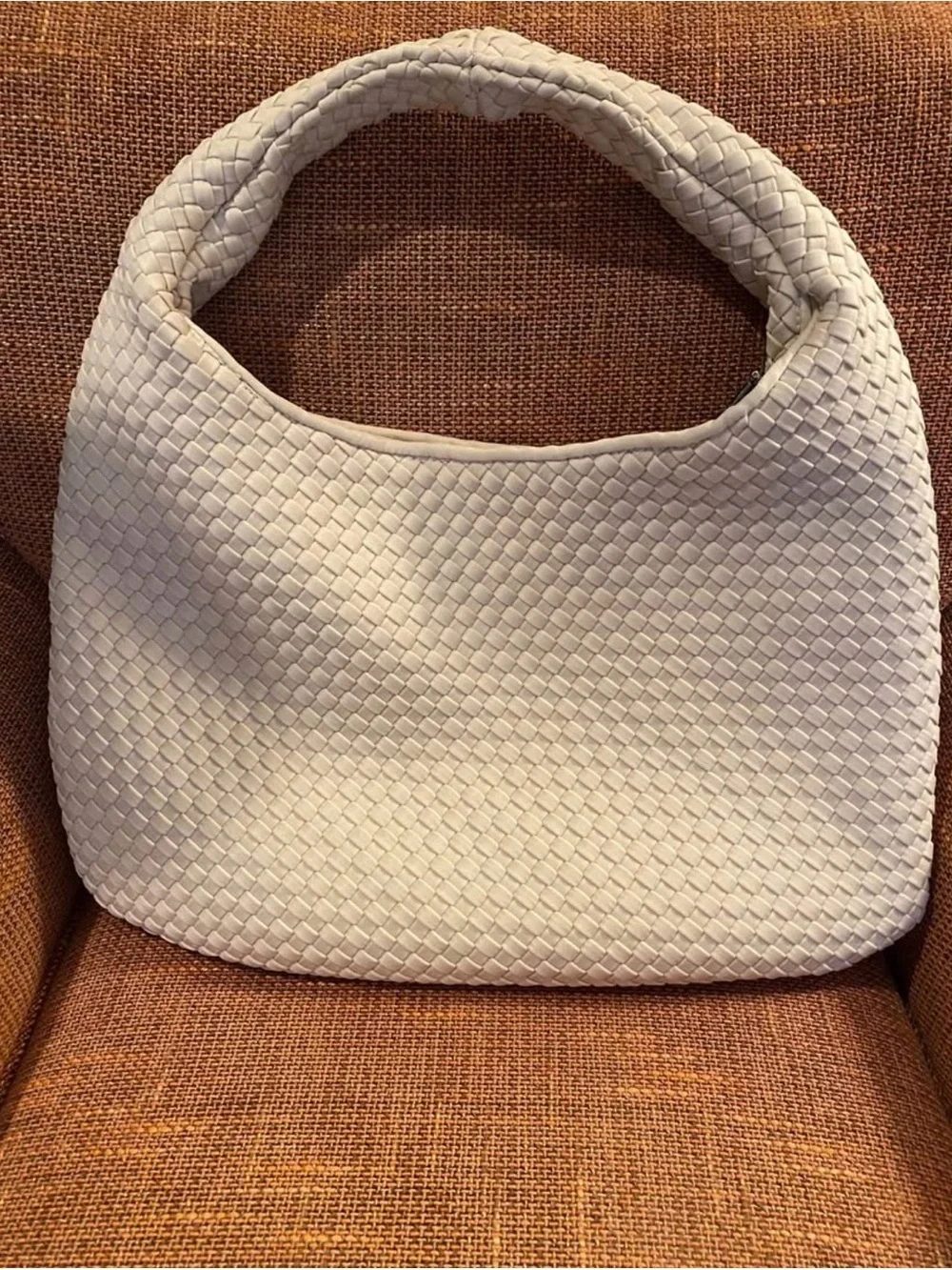 Sol and Selene Dare to Dream Large Woven Neoprene Hobo Bag NWOT Ivory/Cream